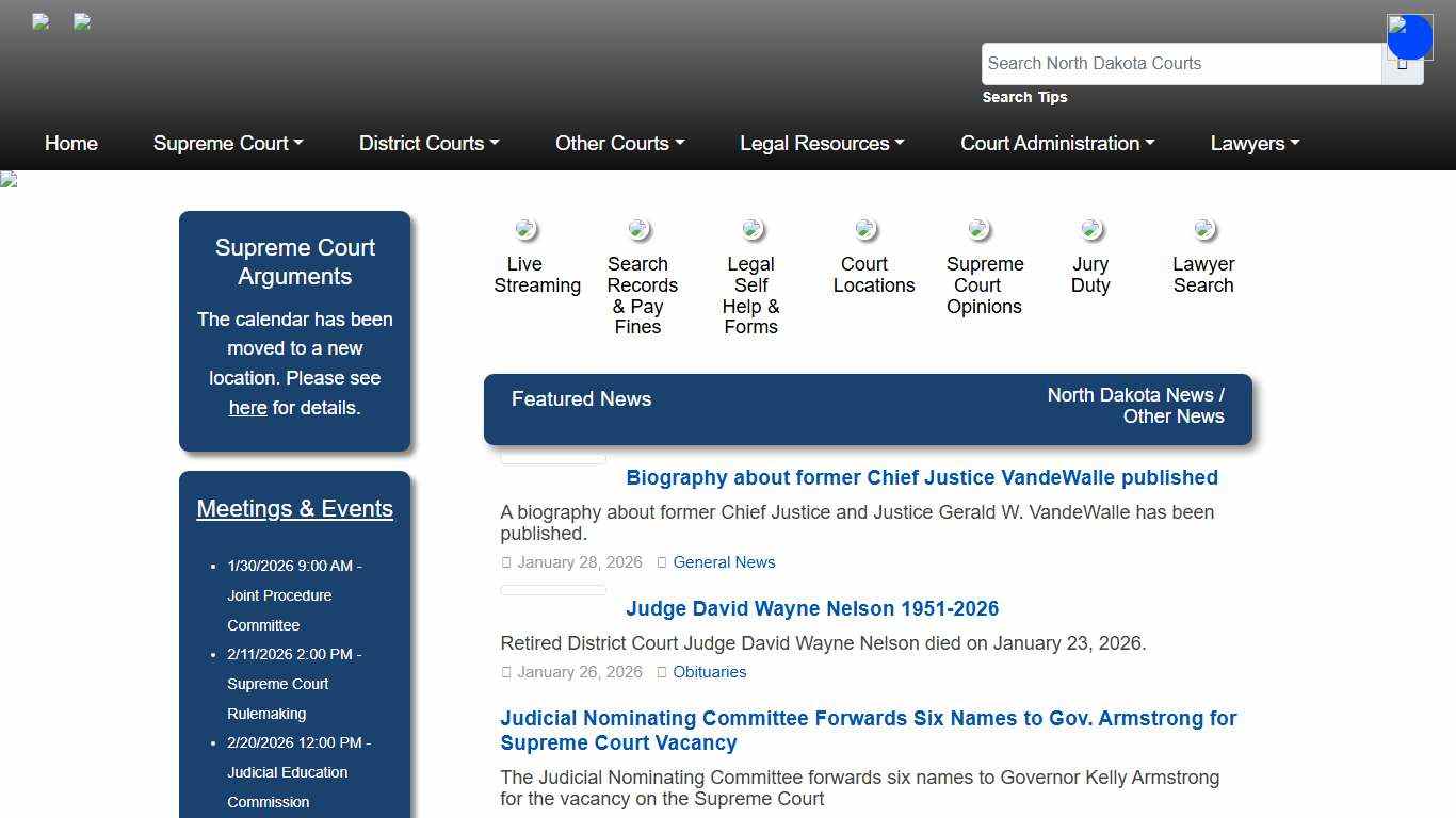 North Dakota Court System